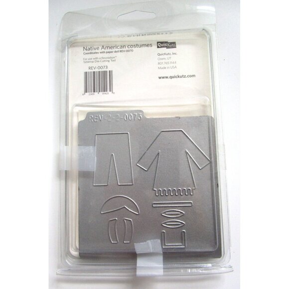 QuicKutz "Native American Cost"- 2 Die Cuts "REV 0073 Revolution Die" - 2007 NOS - Picture 5 of 7